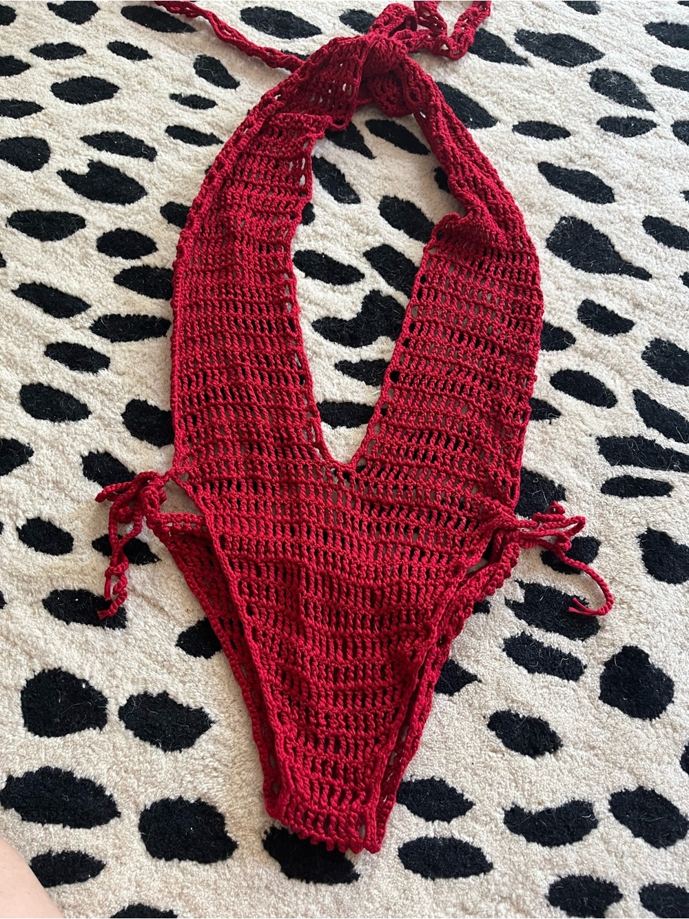 Ultimate 70s crochet bohemian swimsuit